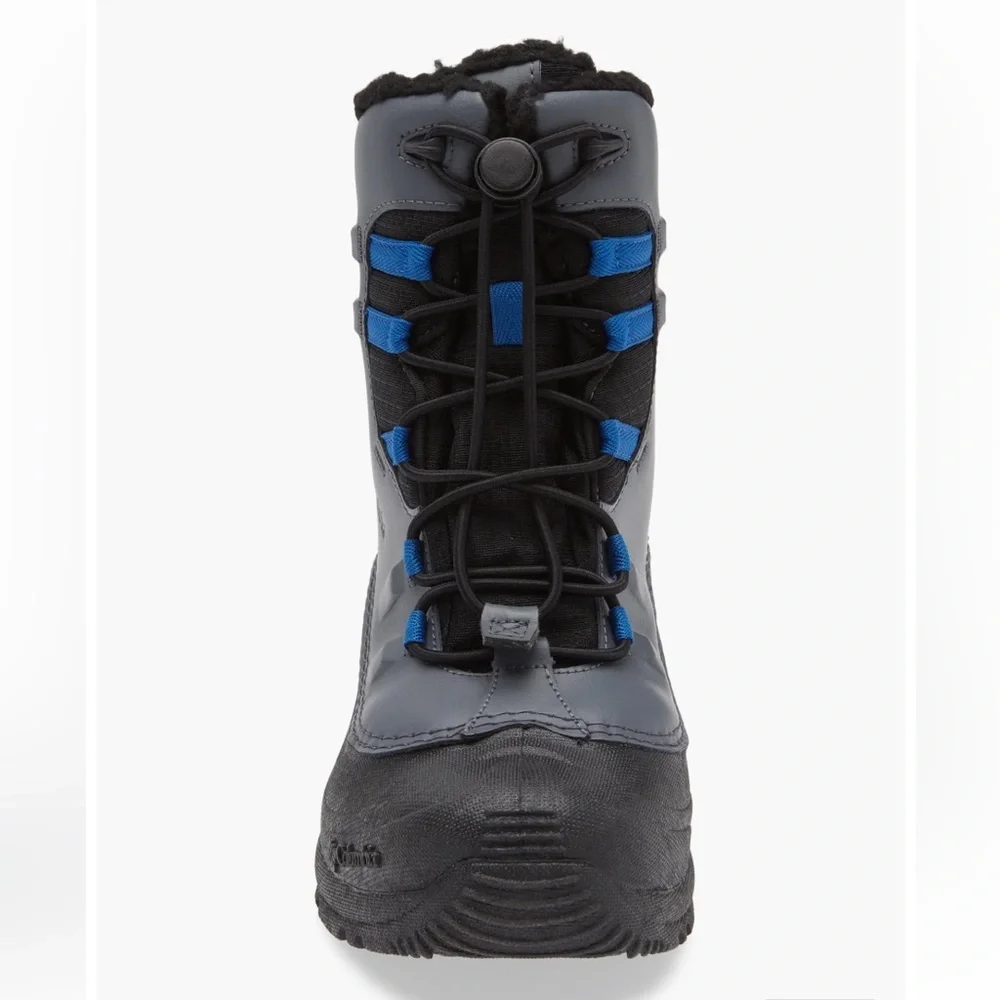 NWT Columbia Bugaboot Celsius Insulated Waterproof Snow Boot,Shark/Bright Indigo